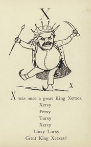 De letter X door Edward Lear